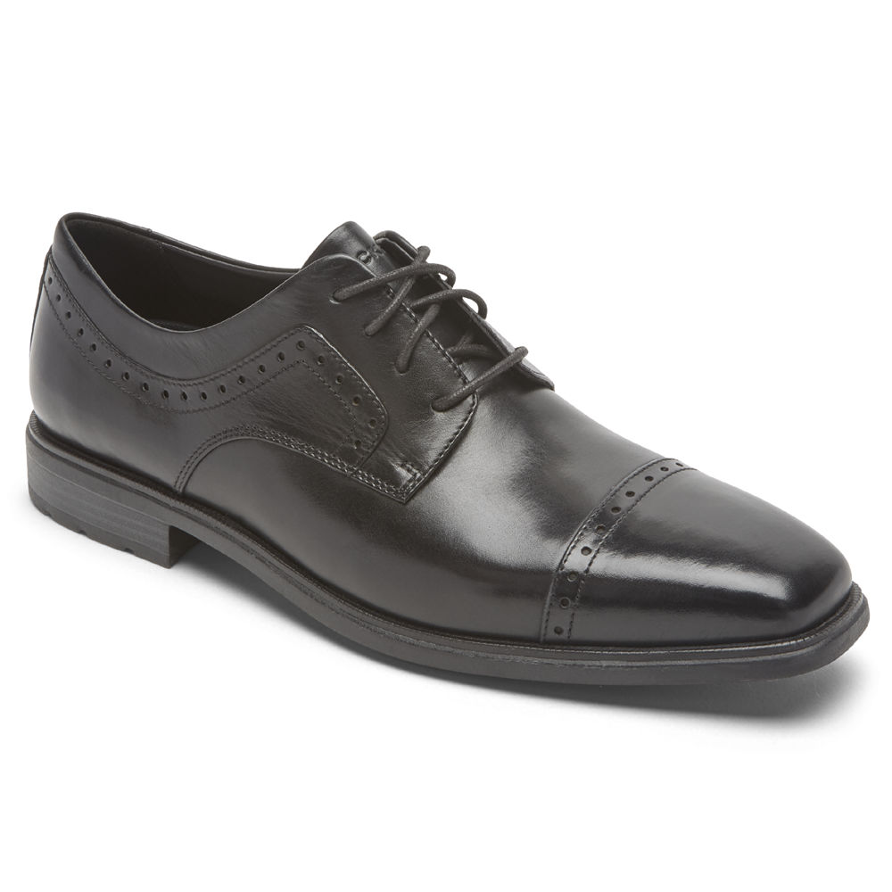 Rockport Singapore Mens Dress Shoes - Dres Sports Business 2 Cap Toe Black - XS9754203